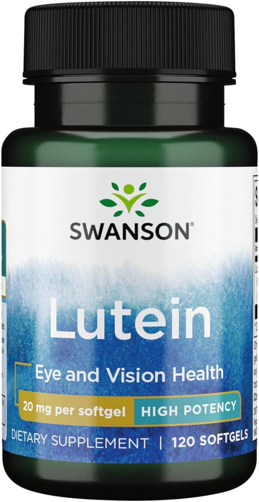 Swanson Lutein 20 Milligrams 120 Sgels