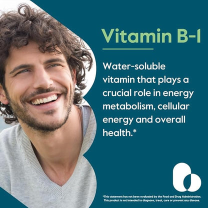 BESTVITE Vitamin B-1 (Thiamin) 500mg (240 Vegetarian Capsules) (2 x120) - No Stearates - Vegan - No Calcium Carbonate - Non GMO - Gluten Free - No Silicon Dioxide