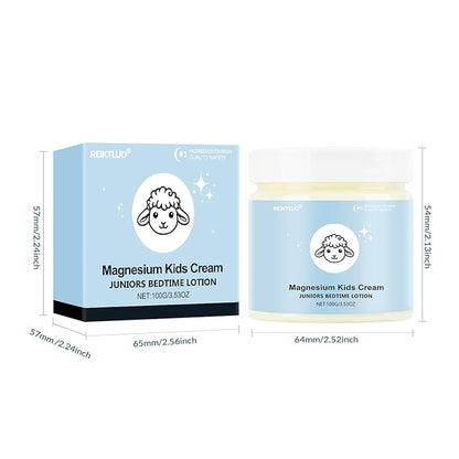 Magnesium Lotion for Kids - Magnesium Lotion for Sleep - Soothing Relief & Relaxation - Topical Magnesium Cream Helps Kids Stay Calm at Bedtime and During The Night - Without Melatonin
