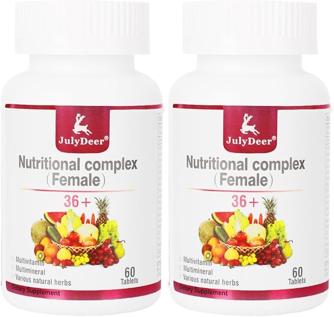 One Daily Tablet Multivitamin for Women - Complete Multimineral with Vitamin A, C, D, E and B-Complex, Zinc & More for Women's Immunity, Hair, Skin & Nails, Digestion + Vegetarian - 2 Bottles