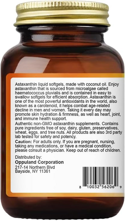 Astaxanthin 12mg | 60 Softgels | Supports Joint, Heart, Skin and Muscle Health