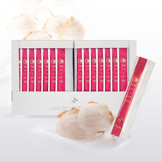 Extract Jelly Stick | Natural Swiftlet Nests Extract, Collagen, Vitamin C, Japanese Skincare, Anti-Aging, Maintains Skin's Elasticity, Boosts Immune System, GI Health, Cranberry Flavor, 30 PCS