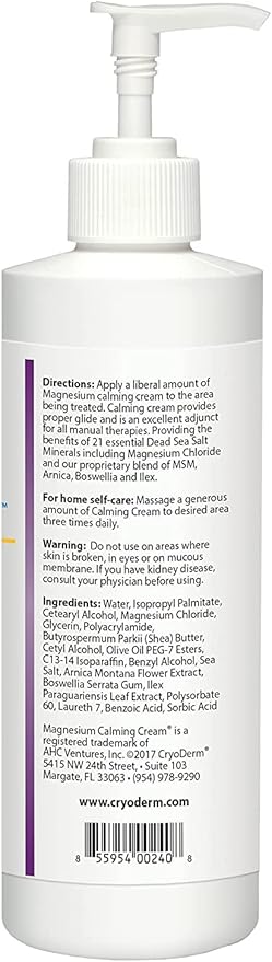 Magnesium Calming Cream 8 oz