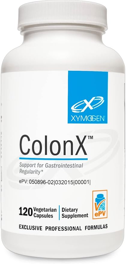 XYMOGEN ColonX Supplement - Magnesium Citrate, Cape Aloe, + Triphala Capsules for Digestive Health - Magnesium Supplement - Gut Cleanse + Gut Support (120 Capsules)