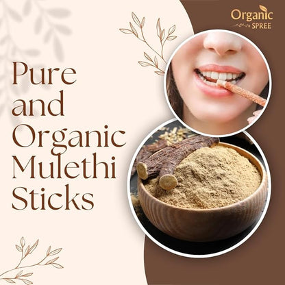 Licorice - Mulethi Sticks - 5.3oz (150gm) Pure and Natural Yashtimadhu - Jethimadh 150gm