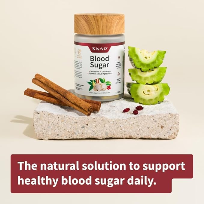 Snap Supplements Blood Sugar Blend, 60 Count