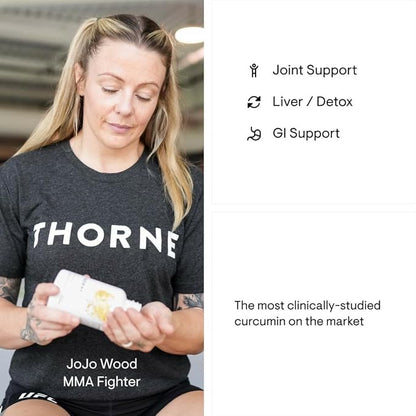 THORNE Curcumin Phytosome 500 mg (Meriva) - Sustained Release, Clinically Studied, High Absorption - Supports Healthy Response in Joints and Muscle* - 120 Capsules - 60 Servings