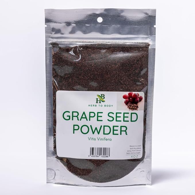Grape Seed Powder | Vitis Vinifera | Wildcrafted | 4oz
