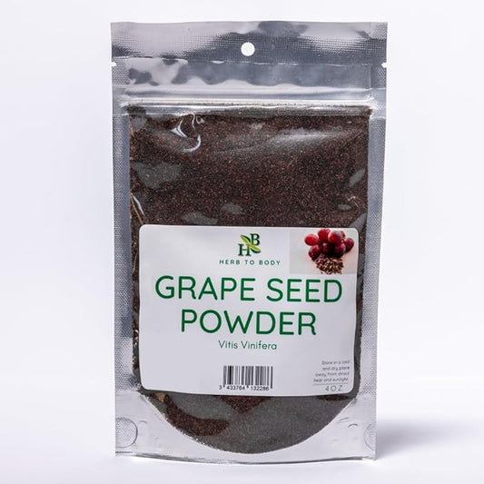 Grape Seed Powder | Vitis Vinifera | Wildcrafted | 4oz