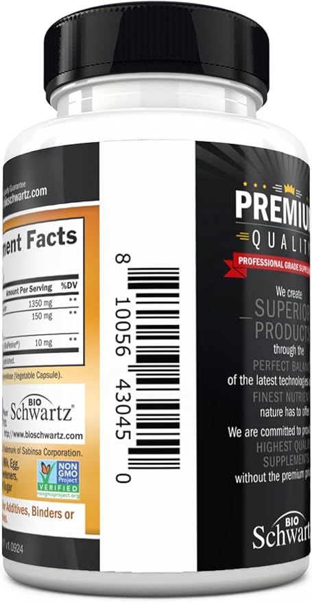 Turmeric Curcumin with Black Pepper Extract 1500mg - High Absorption Ultra Potent Turmeric Supplement with 95% Curcuminoids and BioPerine - Non GMO Tumeric Capsules for Joint Support - 45 Capsules