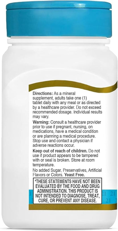 21st Century Chromium Picolinate, 200 mcg, 100 Tablets