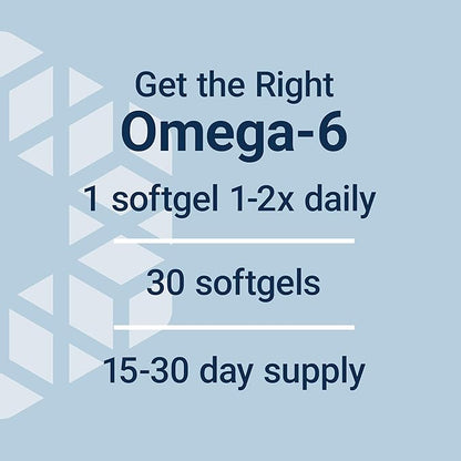 Life Extension Mega GLA Sesame Lignans, Omega-6 Fatty acids to Promote a Healthy inflammatory Response, Gluten Free, Non-GMO, 30 softgels