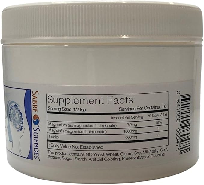 iMagT - Magnesium L-Threonate. Powder 100g by Sabre Sciences