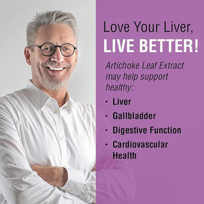 SOLARAY Artichoke Leaf Extract 600mg | Guaranteed Potency | Healthy Liver, Gall Bladder & Digestive Function Support | Lab Verified | 60 VegCaps