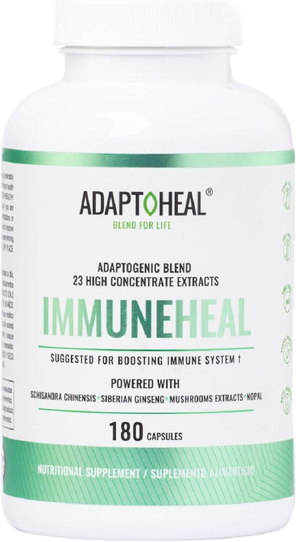 Immuneheal + Immodulator – Adaptogen Blend (180 Capsules ea.)
