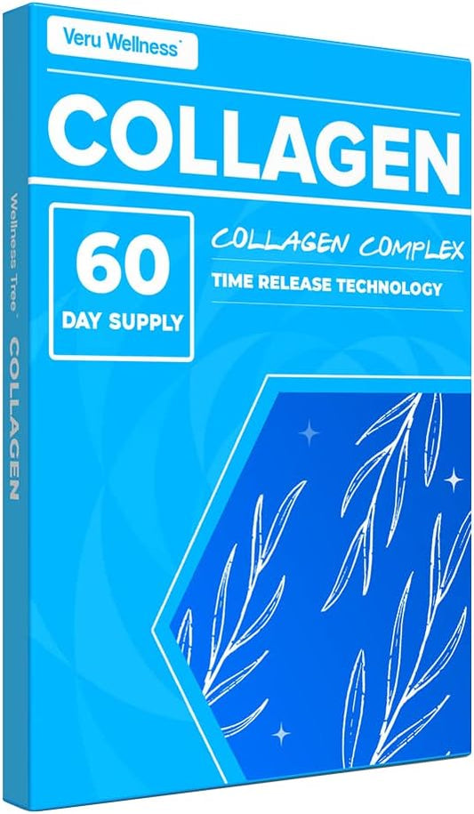 Veru Wellness Collagen Booster Patch - 60 Day - Easy to Use - Support Skin, Joint, Hair and Nails