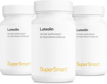 Supersmart - Luteolin 100mg per Day (High Strength) - Bioactive Flavonoid Supplement - Pack of 3 | Non-GMO & Gluten Free - 60 * 3 Vegetarian Capsules