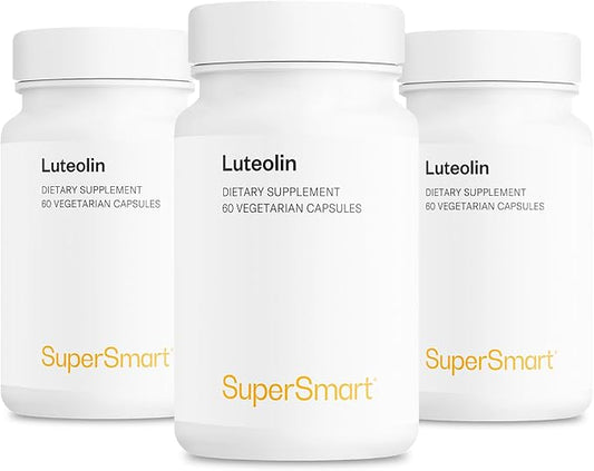 Supersmart - Luteolin 100mg per Day (High Strength) - Bioactive Flavonoid Supplement - Pack of 3 | Non-GMO & Gluten Free - 60 * 3 Vegetarian Capsules