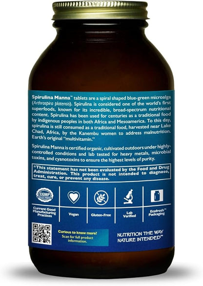 HealthForce SuperFoods Spirulina Manna - Tablet - 1200 Vegan Tablets