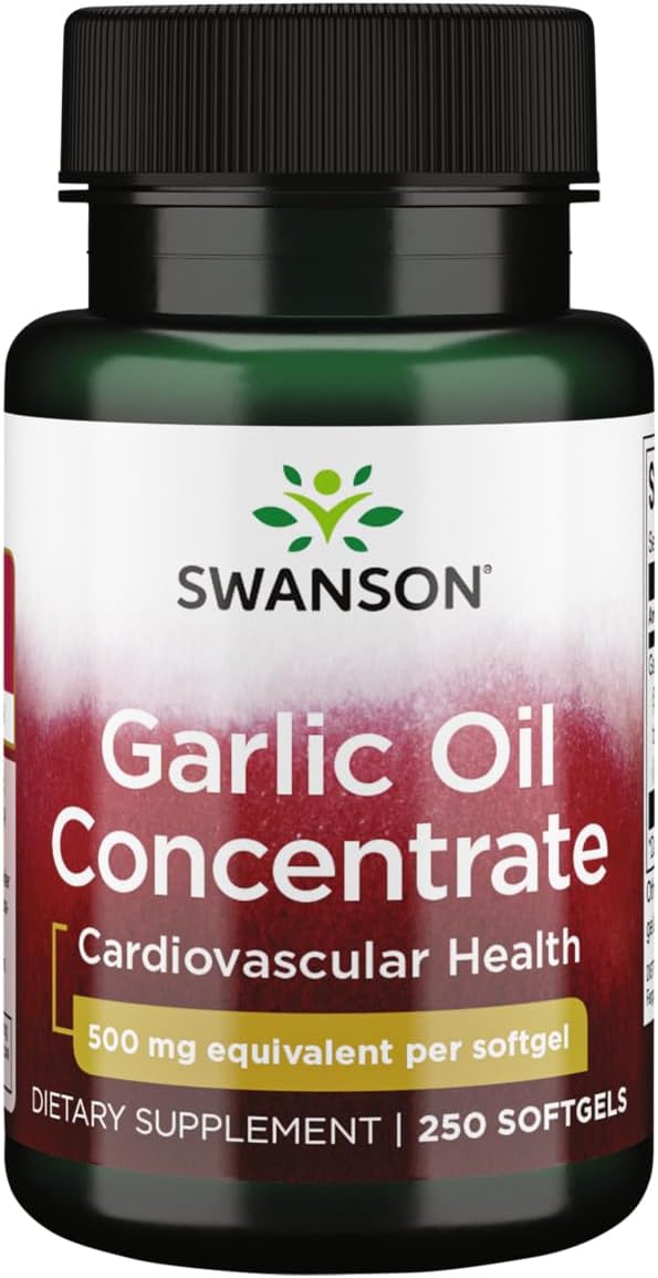Swanson Garlic Oil Equivalent to 500 Milligrams 250 Sgels