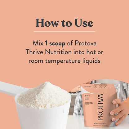 PROTIVA Thrive Collagen Powder for Women - 16 oz (450 g) Unflavored Everyday Collagen Peptide Powder Clinically Proven Safe for Pregnancy and Breastfeeding, May Help Reduce Stretch Marks