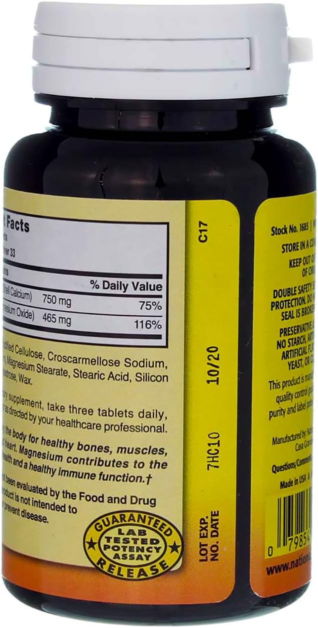 Nature's Blend Oyster Shell Calcium & Magnesium 100 Tabs (079854500233-1a)