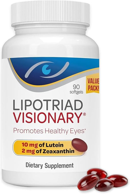 Visionary Eye Vitamin and Mineral Supplement with AREDS2® Ingredients in Our own Custom Formula, 90 Count