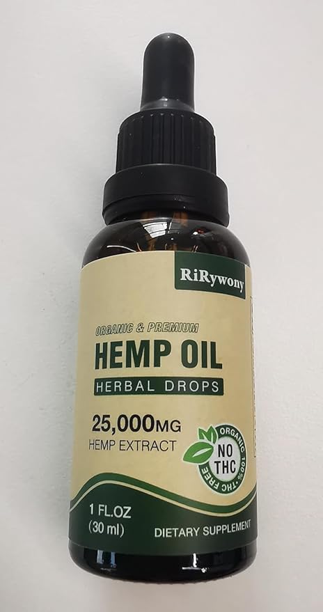 Hemp Oil Drops Natural Omega 3 6 9