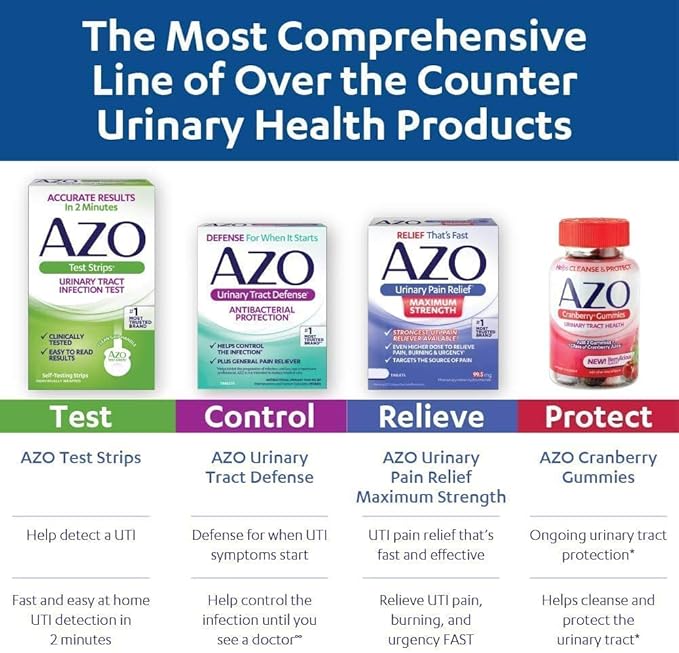 AZO Cranberry Urinary Tract Health Gummies Dietary Supplement, 2 Gummies = 1 Glass of Cranberry Juice, Helps Cleanse & Protect, Natural Berrylicious Flavor, Non-GMO, 72 Gummies