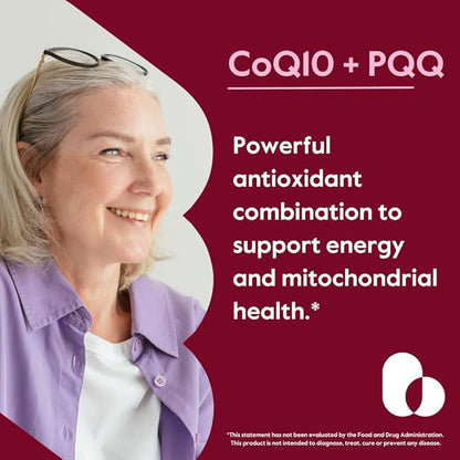 BESTVITE Coq10 100mg w/PQQ 20mg (120 Veggie Caps) - No Stearates - Vegan - Non GMO - Gluten Free - Coq10 with PQQ
