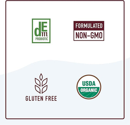 Organic Probiotics Gummies | 5 Billion CFU Probiotics for Digestive Health & Immune Support | Hardy Bacillus Subtilis | Strawberry Gummies | Shelf Stable, Gluten-Free, Vegan | 60 Ct. (1 Month Supply)