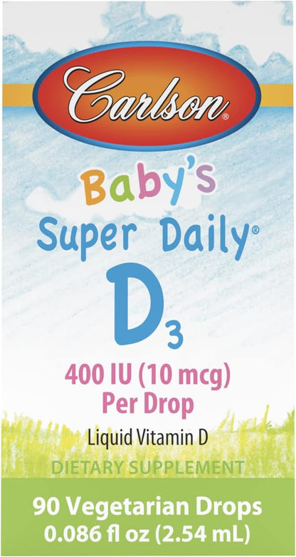 Carlson Laboratories Super Daily D3 for Baby, 0.086 Fl oz