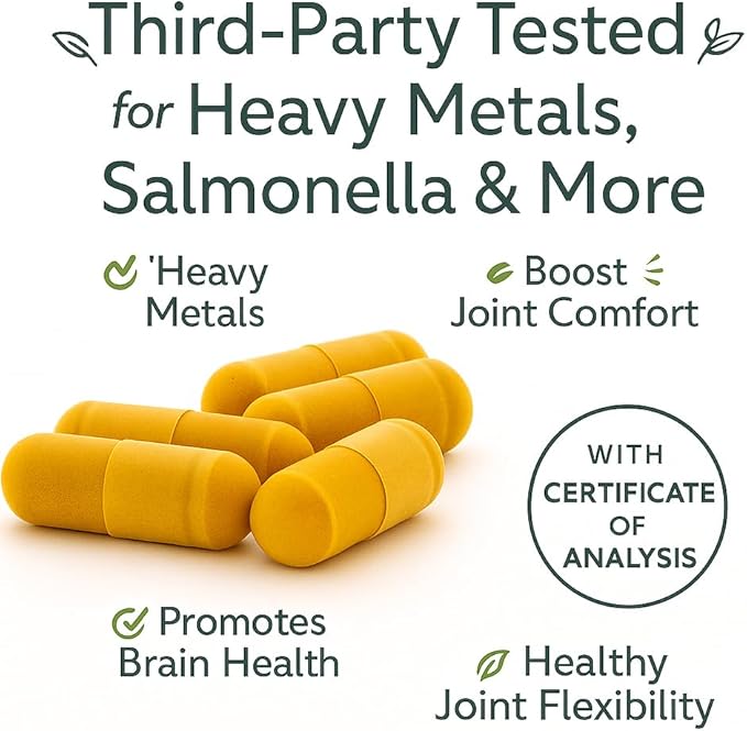 Me First Living Turmeric Curcumin 1000 mg 95% Curcuminoids, Bioperine 10 mg, 19x More Potent Than Others, Increased Absorption, Non-GMO, Organic Turmeric, Vegan, Gluten Free, 60 Capsules