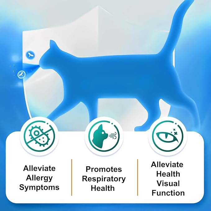 L-Lysine Powder for Cats, 120g Lysine Powder Supports Cats Immune System, Respiratory Health & Visual Function – Lysine Powder Improve Cats Eye Discharge, Pets Health Supplies, Salmon Flavor - 4.23oz