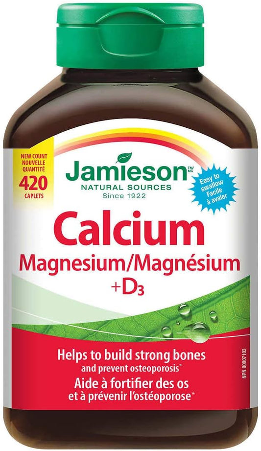Jamieson Calcium Magnesium with Vitamin D3 Tablets, 420 caplets