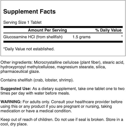 Swanson Glucosamine Hcl 1500 Milligrams 100 Tabs