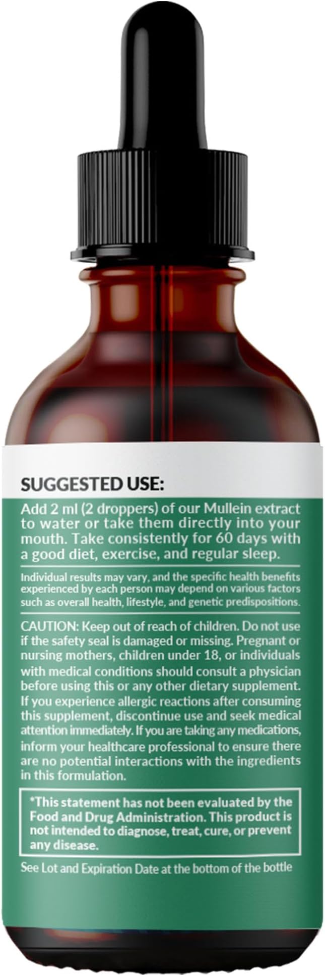 5-in-1 Mullein Drops for Lungs and Bronchial - Respiratory Lung Health Support with Mullen Leaf Extract for lungs - Mullein Tincture with Elderberry, Marshmallow, Ginger Root (120 Servings) (4-pack)