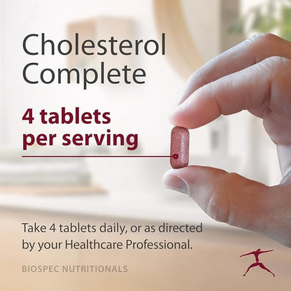 Cholesterol Complete - Natural Cholesterol Support for Cardiovascular and Heart Health* - Red Yeast Rice, CO-Q-10, Hawthorn, Magnesium (240 Tablets)