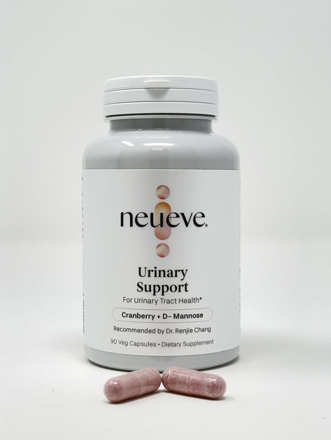 NeuEve Cranberry D-Mannose Urinary Support Supplement, Sugar-Free Cranberry Pills, Non-GMO, 90 Capsules