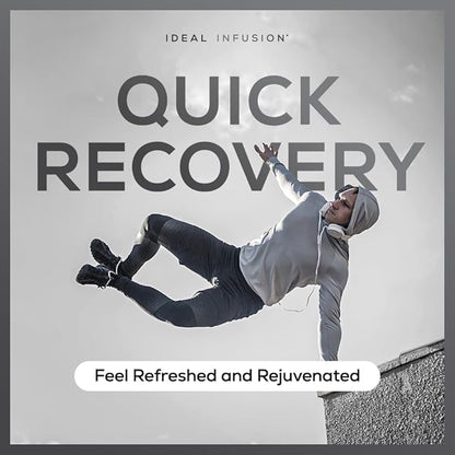 Ideal Infusion Nighttime Recovery & Deep Sleep Supplement: Relaxation and Stress Support - Magnesium Glycinate, KSM-66 (Melatonin Free) Muscle Cramp Relief, Vegan