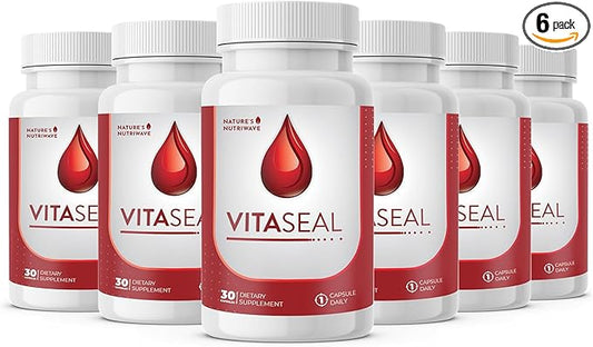 Vitaseal – Daily Support with Botanicals, Vitamins C E & Minerals – Natural Formula, Non-Habit Forming, Made in USA, Vegan-Friendly – 30 Capsules, 6 Month Supply