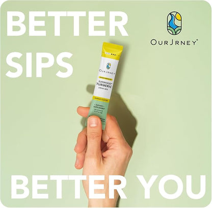 Nano Turmeric Curcumin Drink Powder with Vitamin C Wellness Immunity Shots– Instant Drink Mix Packets, Tasty Mango Flavor – 35X Absorption – Joint Support & Immune Boost Supplement