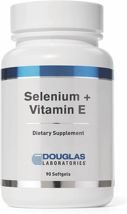 Douglas Laboratories Selenium + Vitamin E | 400 I.U. of Natural Form of Vitamin E and 50 mcg. of Selenium | 90 Softgels