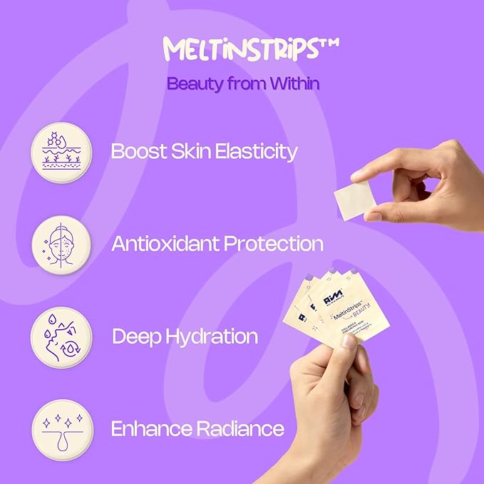MeltinStrips™ Energy, Beauty & Sleep Travel Bundle | Fast-Acting Supplements for Instant Energy, Skin Hydration & Improved Sleep | Sugar-Free | Vegan | 90 Oral Strips