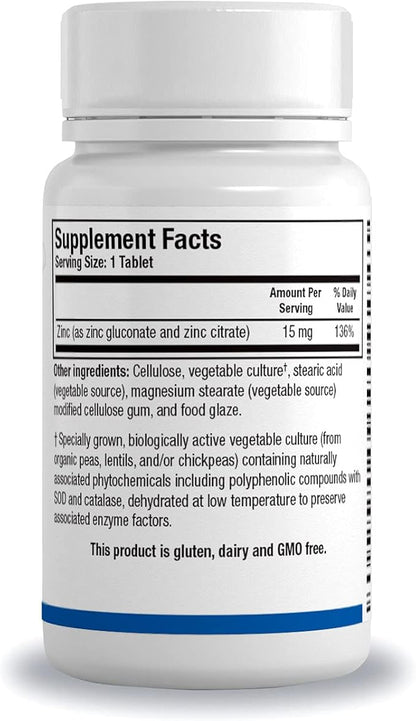 Biotics Research Zn-Zyme – 15 mg zinc, Supports Immune System, Optimal Cellular Function, Digestive, Tissue Health Support 100 Tab