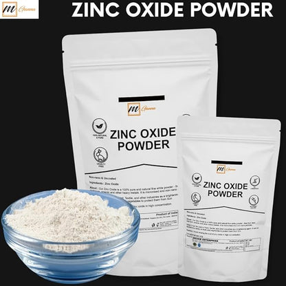 100% Natural Zinc Oxide Powder | Micronized Non-Nano Uncoated Particles 0.5 LBS / 227 GMS