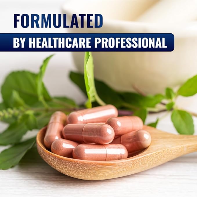 Vitamatic Citrinin-Free Red Yeast Rice 1200 mg. Capsules with CoQ10 100mg, Flush Free Niacin 100mg, & Garlic Powder 20mg - 120 Veg Capsules