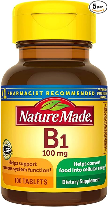Nature Made B1 100 Mg 100 Count (5 Pack)