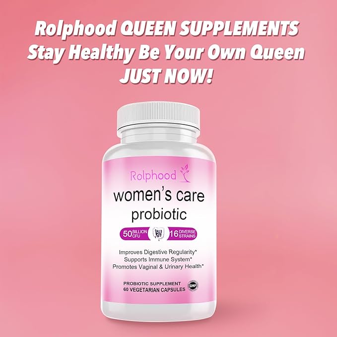Vaginal Probiotic for Women's pH Balance Health,with Prebiotics &Lactobacillus Probiotic Blend,Boost Immune,Digestive,Gut,Promote Healthy Vaginal Odor & Vaginal Flora,60 Capsules[1-Month Supply]