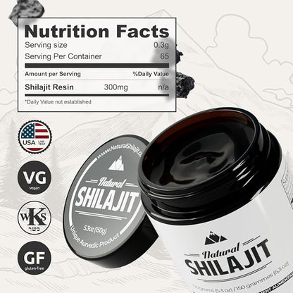 NATURAL SHILAJIT Bundle – 5.3 oz Resin + 30 Shilajit Honey Sticks with Raw Honey, Fulvic Acid & Trace Minerals for Energy & Immune Support